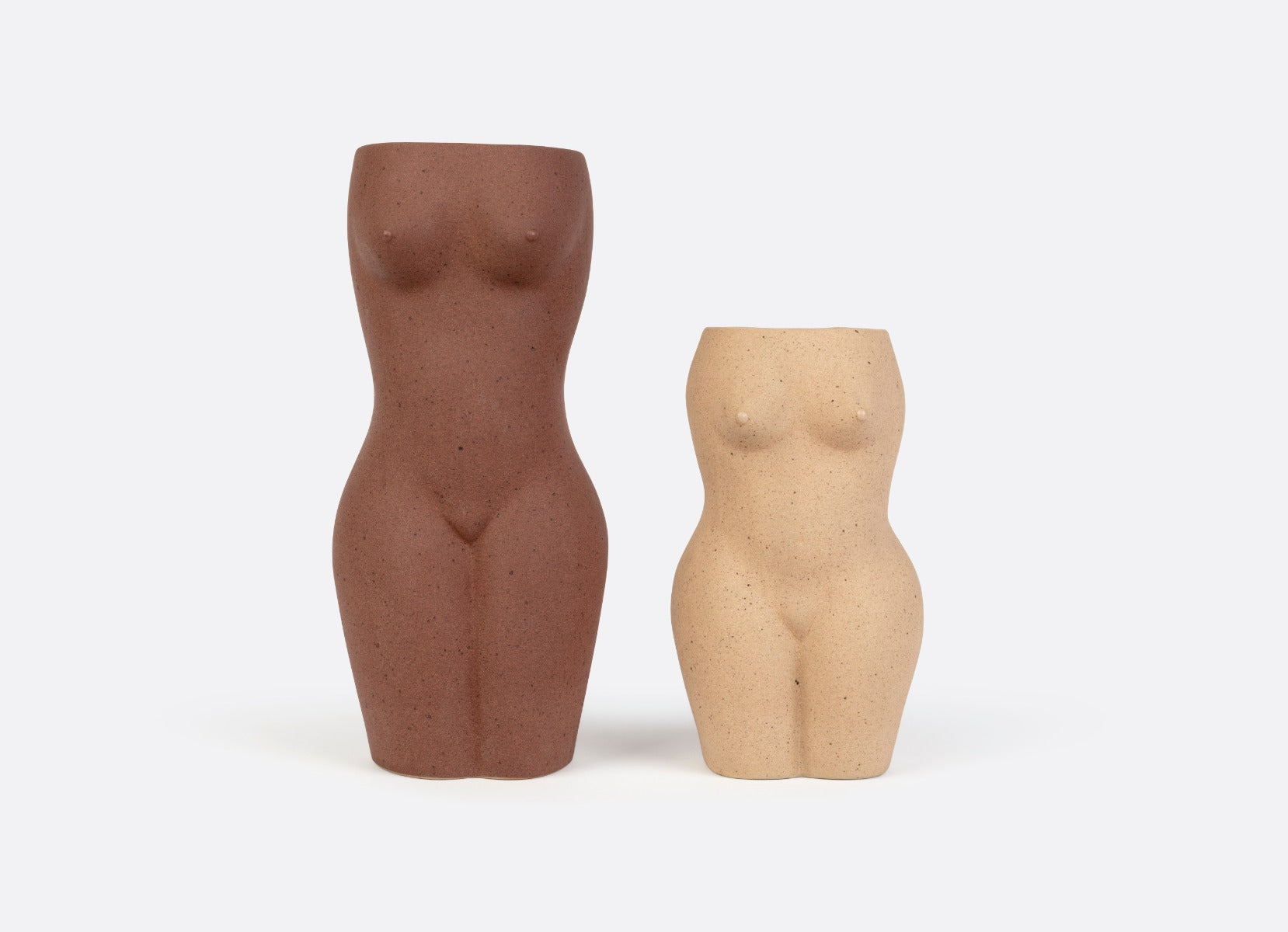 Doiy Body vase, creme - H: 18,5 cm. - Bahne